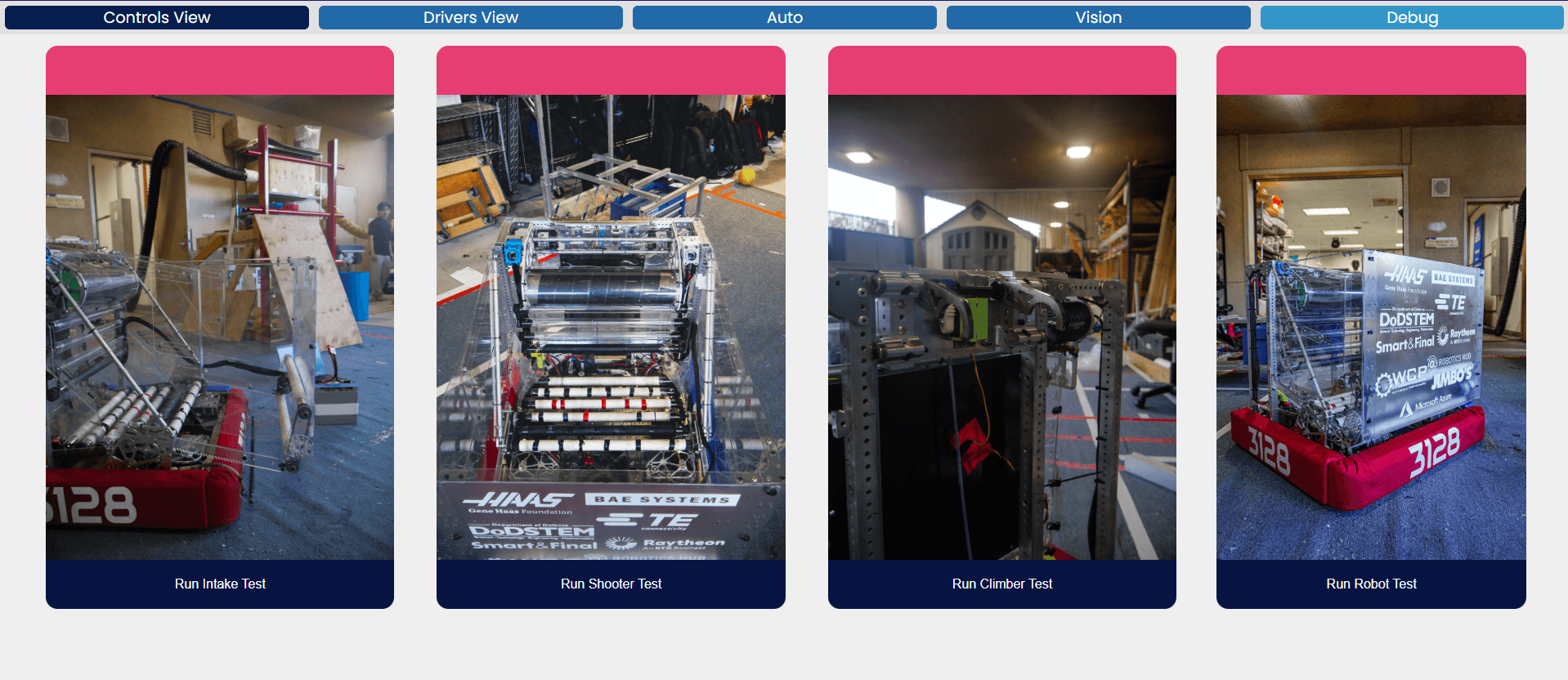 System check readout — pass/fail per subsystem